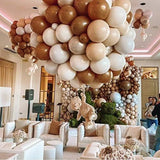 elvesmall 10/20/30pcs Navy Blue Balloons Skin Brown White Sand Latex Balloon Baby Shower Decor Birthday Party Wedding Decoration Supplies