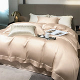 elvesmall  Dreamreal Pure Bamboo Queen King Size Bedding Set Organic Bamboo Luxury Duvet Cover Bed Sheet Pillowcase Soft Cooling Bed Linen