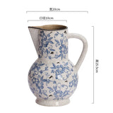 elvesmall Blue and White Porcelain Vases Flower Arrangements Living Room Decorations Chinese Style Ceramic Home Decoration Retro Porcelain