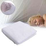 elvesmall Netting Polyester Bedding Canopy Queen King Mosquito Net Decoration Post Bed White Dustproof 4 Corner Full Size Curtain Home