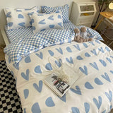 elvesmall  Sweetheart Bedding Set Fashion Tiger Single Double Queen Size Flat Sheet Quilt Duvet Cover Pillowcase Bed Linens Home Textile