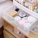 elvesmall Make Up Case Jewelry Container Box Makeup Organizer Drawers Plastic Cosmetic Storage Box Makeup Brush Holder Organizers