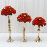 elvesmall  Cheap Artificial Flower Ball Plastic Green Mesh Base Silk Table Centerpieces For Wedding Decor Party Road Lead Flower Bouquets