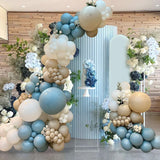 elvesmall Blue Gold Balloon Garland Arch Kit Birthday Party Decor Foil Latex Ballon Wedding Birthday Party Baby Shower Kids Baloon