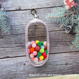 elvesmall 10CM Doll Display Storage Bags Transparent Doll Organizer Boxes Plush Doll Storage Pouches Clear Keychain Wallet Bag Mystery Box
