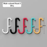 elvesmall DIY Pegboard Accessories Hanging Shelf Storage Hooks Wall Organizer No Punching Crafts Organization For Garage Kitchen Room