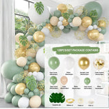 elvesmall  Avocado Green Macaron Balloon Garland Arch Wedding Birthday Party Decor Kids Birthday Wedding Supplies Latex Ballon Baby Shower