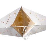 elvesmall Hollow Star Hanging Pendant Light Eid Mubarak Ramadan Kareem Decoration 2024 paper Lantern Islamic Muslim Party Supplies wedding