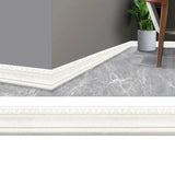 elvesmall 230cm 3D Pattern Sticker Wall Trim Line Skirting Border Decor Self Adhesive wallpaper  Household Waterproof  Wall Border Sticker