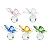 elvesmall  Small Gift Creative Home Counter Decoration Crystal Crafts Three-dimensional Butterfly Home Decoration