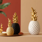 elvesmall Nordic Light Luxury Pineapple Decoration,Golden Fruit Shape Living Room Porch Home Decoration Figurines Gift Wedding Props