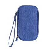 elvesmall 3 Tier Portable Wire USB Line Holder Bag Travel Power Bank Earphone Line Organizer Box Mouse Charging Line Storage Ziplock Bag