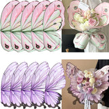 elvesmall 10sets Korean Butterfly Flower Wrapping Paper Waterproof Rose Bouquet Packing Paper for Wedding Birthday Party Decor