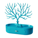 elvesmall  New Upgraded Deer Jewelry Storage Rack Drawer Design Tree Antler Shape Earrings Necklace Ring Jewelry Display Stand Tray Cases