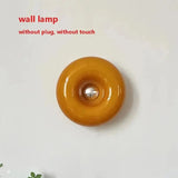 elvesmall Donut Wall Lamp Bauhaus Retro Touch Desk Lamp Living room TV Wall Light Bedroom Bedside Lamp LED Atmosphere Decoration Lamp