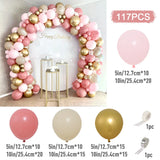 elvesmall Retro Pink Pastel Macaron Balloons Garland Arch Kit Wedding Birthday Party Decoration Girls Baby Shower Rose Gold Ballon Chain