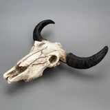 elvesmall  Three-Dimensional Wall Hanging Horns, Skull, Creative Home Wall Decoration, Retro Animal Bones