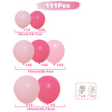 elvesmall Macaron Pink Balloon Garland Arch Kit Wedding Birthday Party Decoration Kids Girl Globos Gold Confetti Latex Ballon Baby Shower