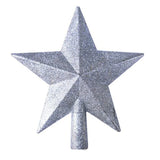 elvesmall  Christmas Tree Top Star Ornament Merry Christmas Decorations Shiny Gold Powder Five-pointed Star New Year's Ornament