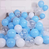 elvesmall 30pcs Silver Black Confetti Latex Balloons Happy Birthday Party Decorations Adult Kids Boy Girl Baby Shower Wedding Supplies