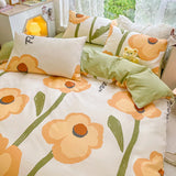 elvesmall High Quality Cotton Bedding Set:1Duvet Cover  2Pillowcases (No Sheet), Breathable Skin Friendly for Single/Couple Bed, 17 Sizes