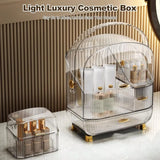 elvesmall Ergocar Galatée Portable Retro Series Multi-Function Make Up Case Dustproof Cosmetic Storage Box, Skin Care Products Jewelry