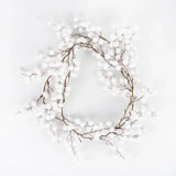 elvesmall Artificial Christmas Garland Wreaths Pine Needles Berry Cone Rattan Home Party Decoration Hanging Ornament Fireplace Wall Decor