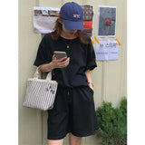elvesmall  Summer Sleepwear Women Pajamas Shorts Sets Korean Style Pijama Casual Loungewear Two Piece Set Night Wear Loose Home Suit