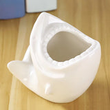 elvesmall Shark Shape Flower pot Planter Plants Potted Home Decor Ceramic Vase Desktop Ornaments Gardening Supplies Succulent Plant Pot