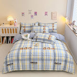 elvesmall Orange Pumpkin Duvet Cover Cartoon Style Bedding Set for Kids Girls Soft Microfiber Reversible Comforter Cover with 2 Pillowcase