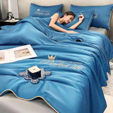 elvesmall  Summer Quilt Simple Luxury Modal comforter Thin Bed Cover Bedding double-sided Quilt single bed  high quality
