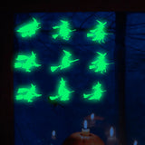 elvesmall 36Pcs  Halloween Luminous Wall Decals Glowing in The Dark Eyes Window Sticker for Halloween Decoration for Home Party Supplies