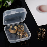 elvesmall Portable Jewelry Box Jewelry Organizer Display Travel Jewelry Case Boxes Button Leather Storage Zipper Jewelers Makeup Organizer