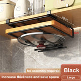 elvesmall  Kitchen Under Cabinet Basket Storage Shelf Cutting Board Rack Kitchen Closet Rack Under Desk Cabinet Office Bathroom Organizers