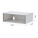 elvesmall Desktop Kawaii Cosmetic Stationery Storage Box Ins Free Combination Stackable Plastic Drawer Home Office Desk Storage Organizer