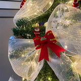 elvesmall Christmas Tree Mesh Tulle Roll Fabric Pendant Merry Christmas Decor For Home  Xmas Gifts DIY Craft Cristmas Navidad New Year