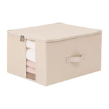 elvesmall  Closet Comforters Zipper Storage Box Wardrobe Clothes Organizers with Lid Fabric Cube Home Wardrobe Folding