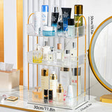 elvesmall Bathroom Storage Shelves Home Kitchen Organizer Rack Cosmetic Skincare Shampoo Lipstick Perfume Tabletop Holder 2 Colors