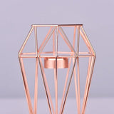 elvesmall Nordic Light Luxury Candle Holder Golden Iron Candle Holder Rose Gold European Romantic Candle Cup Table Decoration