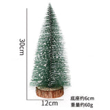elvesmall  Mini Christmas Tree Desktop Decoration DIY Pine Needle Tree Christmas Decoration Christmas White Cedar Small Christmas Tree