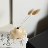 elvesmall Ceramic Candle Holder Flower Shape Taper Candlesticks Holder for Centerpieces Wedding Decorations White Candle Holders