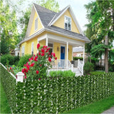 elvesmall 1X3M Artificial Ivy Hedge Panels Green Leaf Privacy Fence Grass Wall for Home Outdoor Garden Balcony Decoration Fake Plant Vine