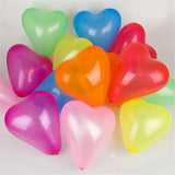 elvesmall  10/20pcs 12Inch Red Macarons Heart Shape Latex Balloon Birthday Party Decorations Wedding Decorations Kids Shower Globos