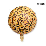 elvesmall Leopard  Party Supplies Leopard Balloons Happy Birthday Banner Safari Party Leopard Print Balloons Jungle Animal Party Decors