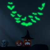 elvesmall 36Pcs  Halloween Luminous Wall Decals Glowing in The Dark Eyes Window Sticker for Halloween Decoration for Home Party Supplies