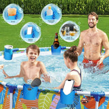 elvesmall Pool Cup Holder For Drinks No Punching Swimming Pool Beer Bottle Drink Holder No Spills Pool Accessories For Pool Parties Juice