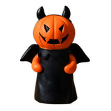 elvesmall Funny Halloween Funny Pumpkin Man Craft Resin Pumpkin Man Desktop Ornament Figurine Witch Top Hat Packs Realistic Ghost Figurine