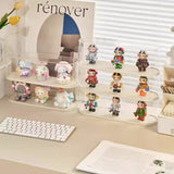 elvesmall Figure Storage Box for Figures Acrylic Transparent Ornaments Dust Proof With Lid Boxes Organizer Locker Blind Display Action