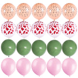 elvesmall 40pcs Green Balloons Set Chrome Metallic Confetti Ballon Jungle Safari Animal Birthday Party Decoration Wedding Balloon Garland