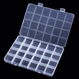 elvesmall 28 Grid Rectangle Plastic Jewelry Box Compartment Storage Box Case Jewelry Earring Bead Craft Display Container Organizer